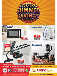 Grand Hypermarket Electro Summer Savings - Grand Mall Sharjah